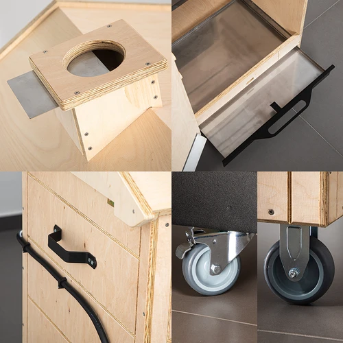 dragON PLYWOOD NATURE füstölő – keret nélküli, moduláris, Wi‑Fi vezérléssel, 320 l - 6