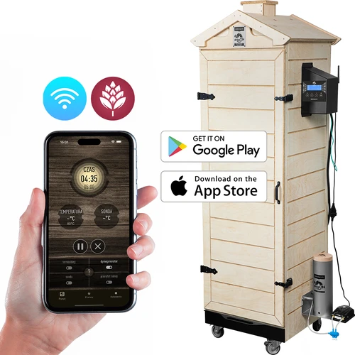 dragON PLYWOOD NATURE füstölő – keret nélküli, moduláris, Wi-Fi vezérlővel, 320L