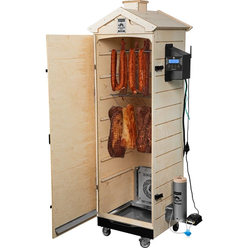 dragON PLYWOOD NATURE füstölő – keret nélküli, moduláris, Wi-Fi vezérlővel, 320L - 4