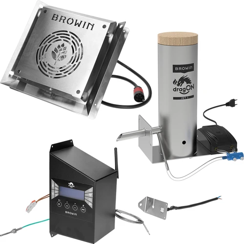 dragON PLYWOOD NATURE füstölő – keret nélküli, moduláris, Wi-Fi vezérlővel, 320L - 7