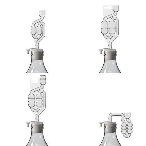 Dugó ballonhoz fi 37/41 mm zárókupakkal - 4