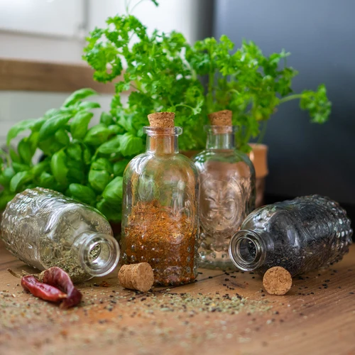 Dugóval zárható üvegcse készlet, 240 ml - 4 db - 6