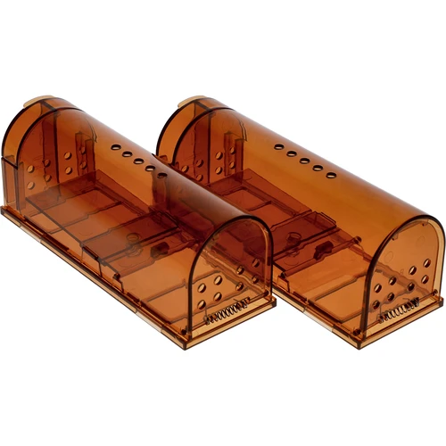 Egércsapda – élvefogó, átlátszó, 2 db