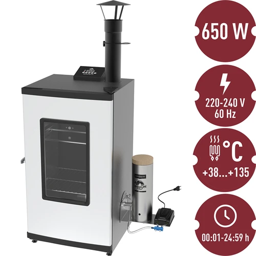 Elektromos füstölő – dragON füstgenerátorral, digitális, 65 L - 25