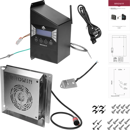 Elektromos modulokból álló készlet Wi‑Fi vezérlővel – dragON IQ 1,5 kW, kerti füstölőkhöz - 2