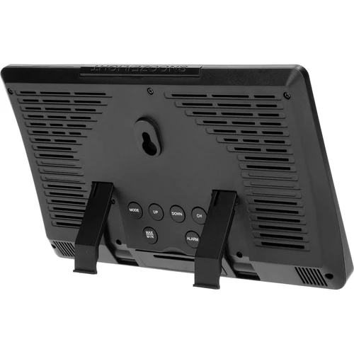 Elektronikus időjárás-állomás – vezeték nélküli, külső érzékelővel, fekete - 5