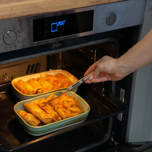 Elektronikus konyhai hőmérő (-40°C-tól +300°C-ig), acélból - 7