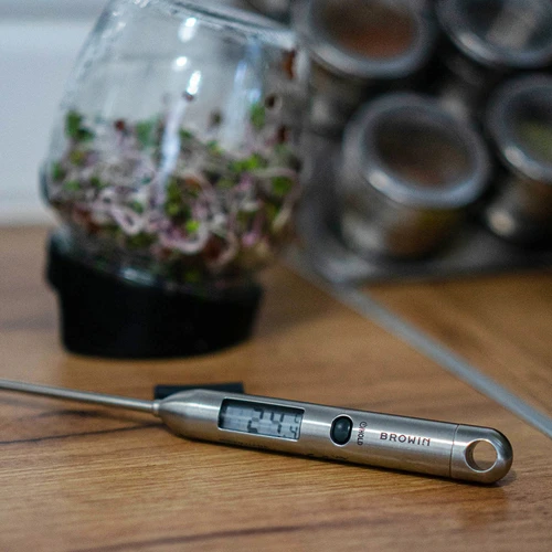 Elektronikus konyhai hőmérő (-40°C-tól +300°C-ig), acélból - 3