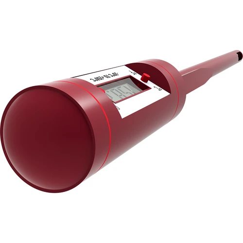 Elektronikus konyhai hőmérő, LCD kijelzővel (-20 °C-tól +250 °C-ig), piros - 4