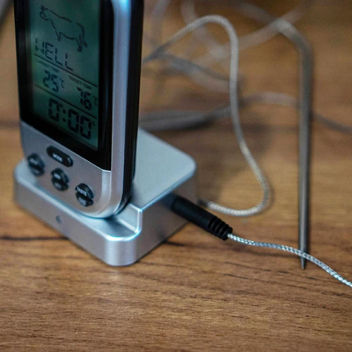 Elektronikus vezeték nélküli szondás konyhai hőmérő (0°C-tól 250°C-ig) - 6