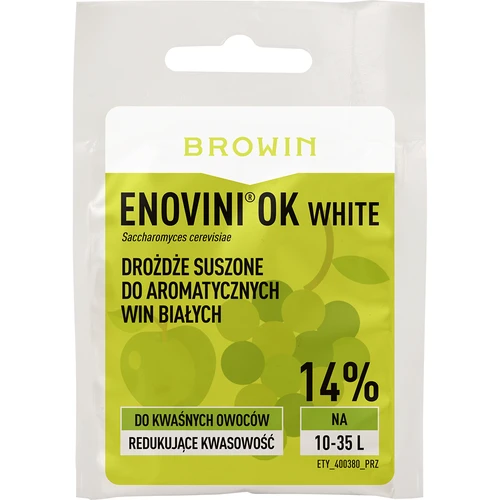 Enovini® OK WHITE - savtartalmat csökkentő borélesztő 7 g