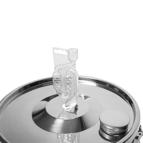 Erjesztő- és lepárlótartály - rozsdamentes acél 18l, 5 rögzítőcsat - 9