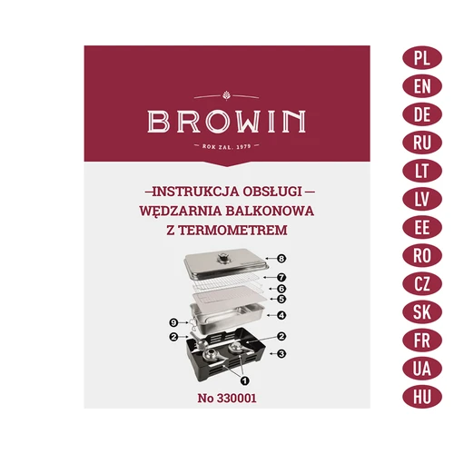 Erkélyfüstölő hőmérővel - 9