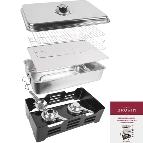 Erkélyre való füstölő hőmérővel - 3