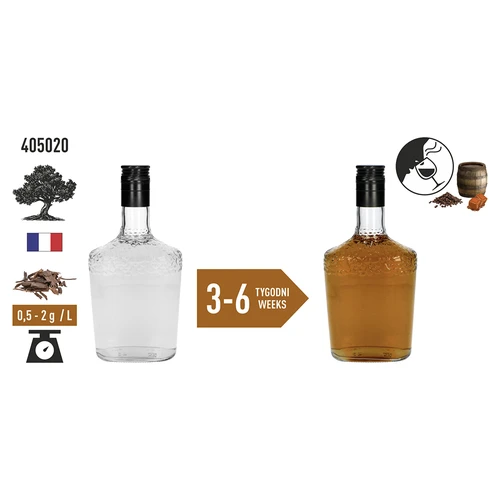 Erősen pörkölt tölgyfaforgács, 20 g - 6