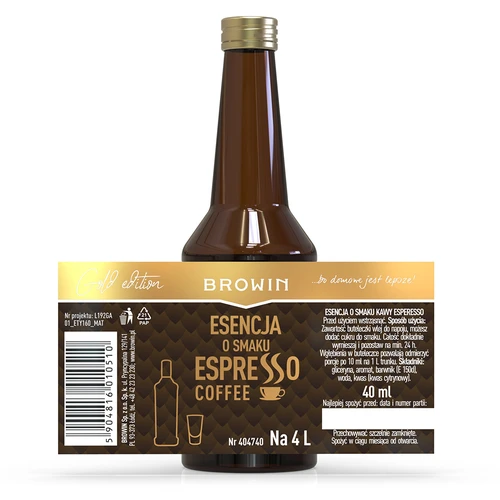 Eszpresszó ízű eszencia, 4 literhez, 40 ml - 4
