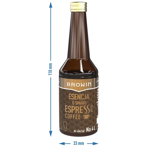 Eszpresszó ízű eszencia, 4 literhez, 40 ml - 6