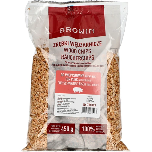 Faforgács füstöléshez/grillezéshez, 70% éger + 30% bükk, 450 g, 2. osztály