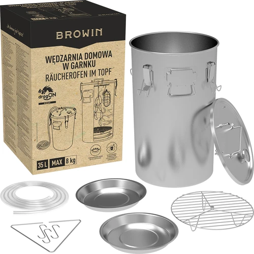 Fazékban használható házi füstölő, 35 L, gáztűzhelyre - 7