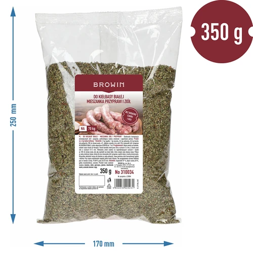 Fehér kolbászhoz - fűszer- és zöldfűszerkeverék, 350g - 3
