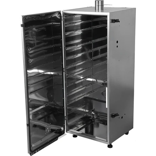 Fém füstölőkamra 250L, kerekekkel - 2