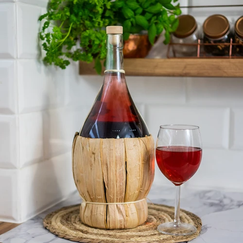 Fiasco borospalack fonott borítással - 2 l - 3