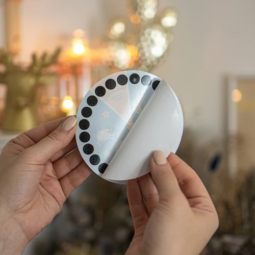 Folyadékkristályos gyerekszobai hőmérő, Ø 11 cm - 4