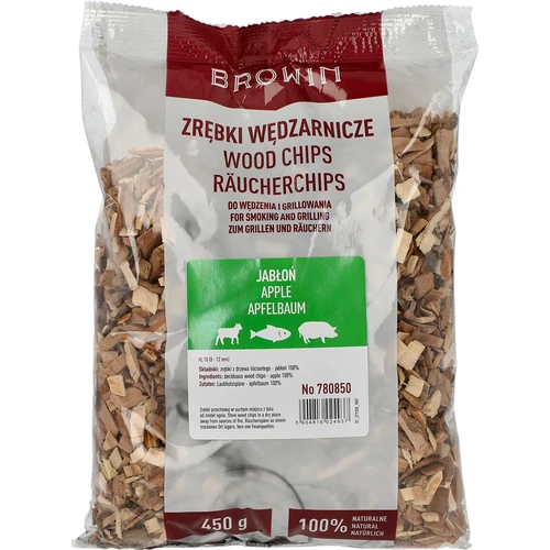 Füstölő- és grillforgács, almafa, 450 g, 10-es frakció