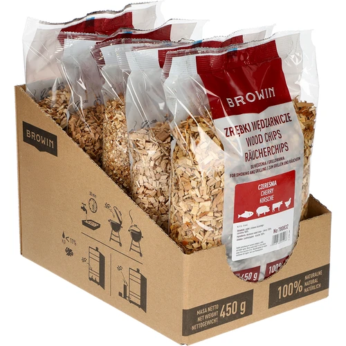 Füstölő- és grillforgács, cseresznyefa, 450 g, 8-as osztály - 2