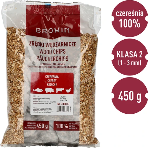 Füstölő faforgács (100% cseresznye), II. osztály – 450 g × 5 - 3