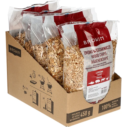 Füstölő faforgács (100% cseresznyefa) 2. osztály - 450 g X5