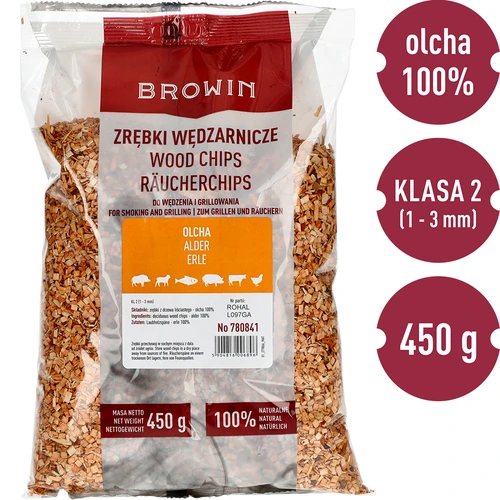 Füstölő faforgács (100% éger), 2. osztály - 5 x 450 g - 3