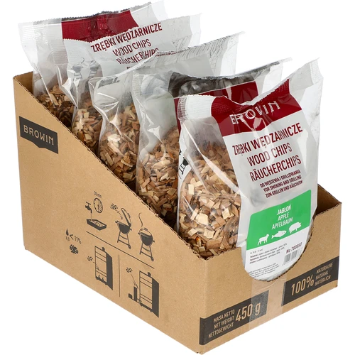 Füstölő/grillező forgács, almafa, 450 g, kl.10 - 2