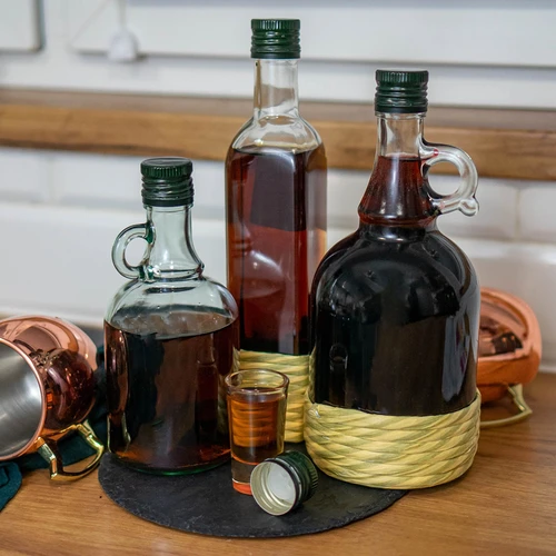 Gallone 1 l palack fonott borítással, csavaros kupakkal - 6