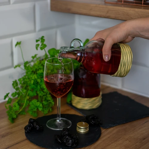 Gallone 500 ml-es fonott borítású üvegpalack, csavaros kupakkal - 5