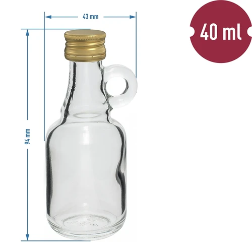 Galonik palack 40 ml, kupakkal; 10 db - 4