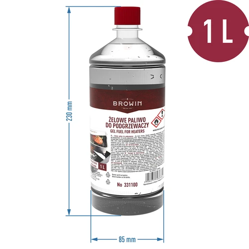 Gél üzemanyag a füstölő melegítőihez 1 L - 2