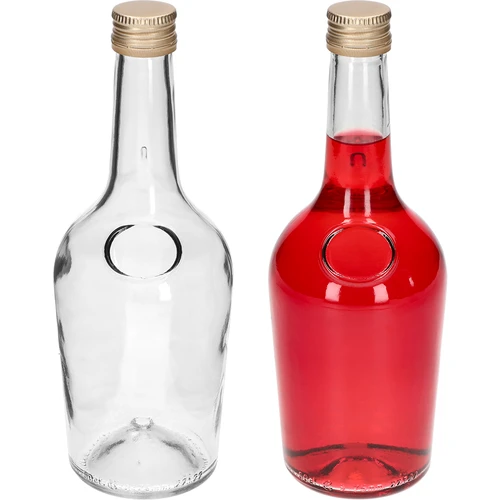 GLORIA üveg 0,5 l, arany csavaros kupakkal, fi 28-as, 1 db - 3