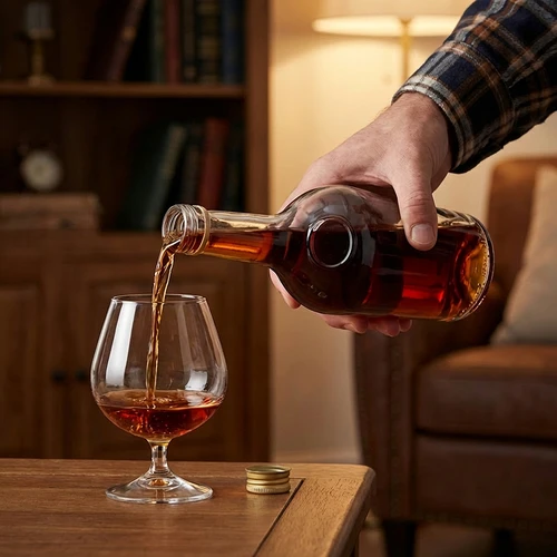 GLORIA üveg 0,5 l, arany csavaros kupakkal, fi 28-as, 1 db - 7