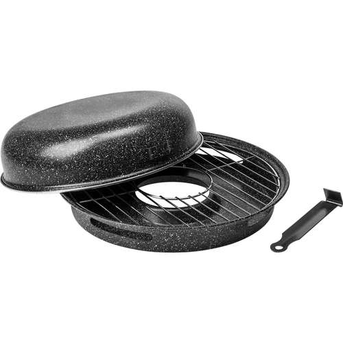 Grillserpenyő ráccsal