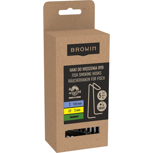 Halak füstöléséhez való kampók - kétágú - 5 db - 3