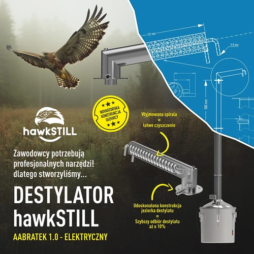 Hawkstill Aabratek 1.0 elektromos lepárló, 30 L - 18