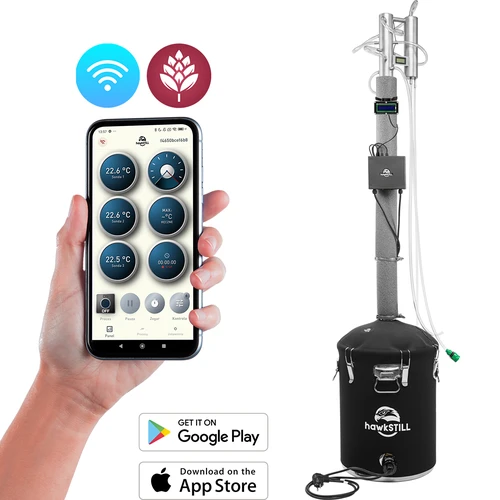 hawkSTILL „Hideg ujjak” lepárlókészlet 60 L + Wi-Fi IQ rendszer LCD kijelzővel