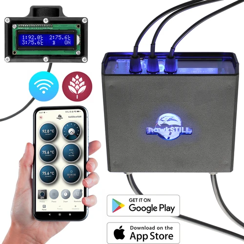 hawkSTILL Wi-Fi IQ készlet – desztillációs hőmérő Wi-Fi-vel és kijelzővel