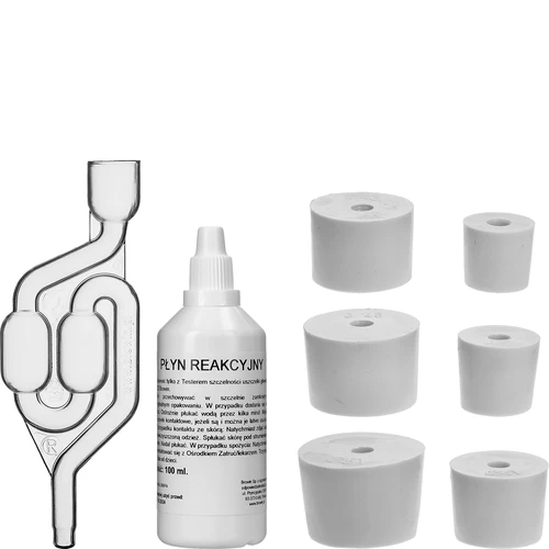 Hengerfejtömítés-teszter – 6 adapter, 100 ml reagens folyadék
