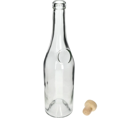 Herbowa üveg 500 ml gomba alakú parafadugóval, 1 db - 2