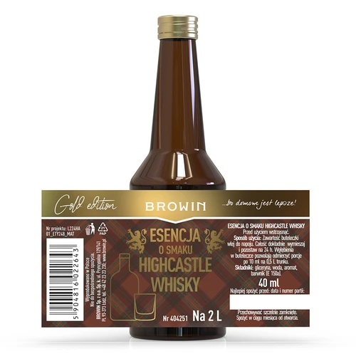 Highcastle Whisky ízű esszencia 2 L-hez - 40ml - 4