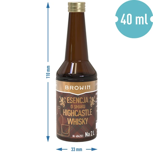 Highcastle Whisky ízű esszencia 2 L-hez - 40ml - 7