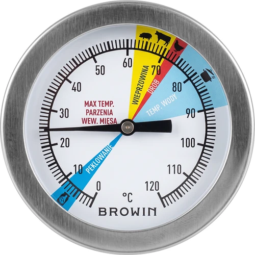 Hőmérő 1,5 kg-os és 3 kg-os sonkafőzőhöz (0 °C-tól +120 °C-ig) 12,5 cm - 2
