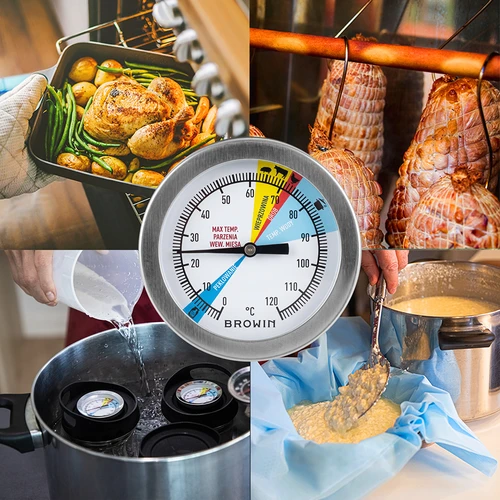 Hőmérő 1,5 kg-os és 3 kg-os sonkafőzőhöz (0 °C-tól +120 °C-ig) 12,5 cm - 6